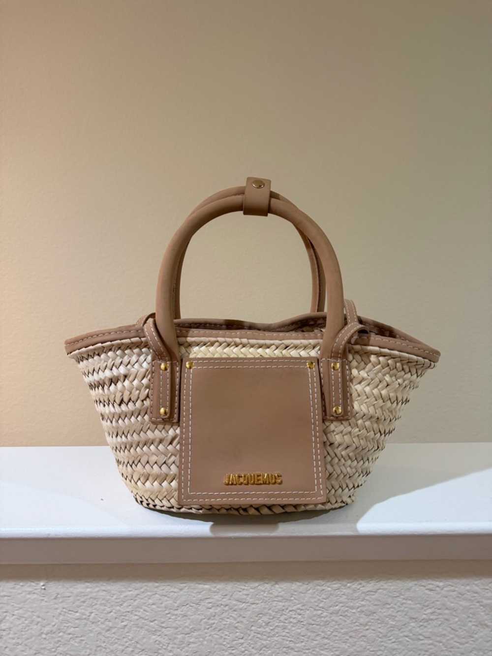 Jacquemus - Mini beach basket bag - Light Brown - Picture 7 of 8